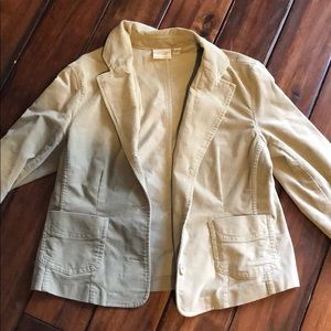 Tan velvet blazer
